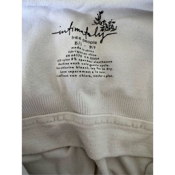 Free People Intimately women’s XS small white tank top bodysuit - Picture 6 of 6